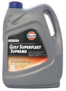 Моторное масло GULF Superfleet Supreme SAE 15w40, 5л